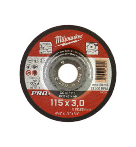 DISQUE A TRONCONNER PRO+ PIERRE 115MM EPAISSEUR3 MM PRO+ -1PC