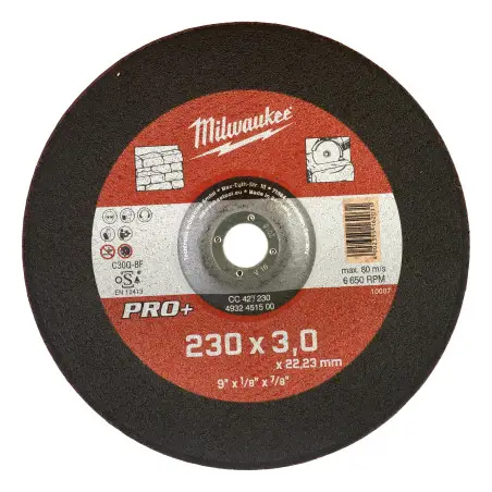 DISQUE À TRONÇONNER PRO+ PIERRE 125MM ÉPAISSEUR3 MM PRO+ 1PC
