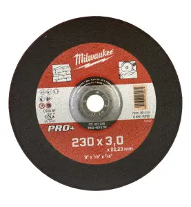 DISQUE A TRONCONNER PRO+ PIERRE 125MM EPAISSEUR3 MM PRO+ -1PC