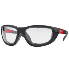 LUNETTES DE SÉCURITÉ CLAIRES HAUTE PERFORMANCE AVEC JOINT AMOVIBLE -1PC