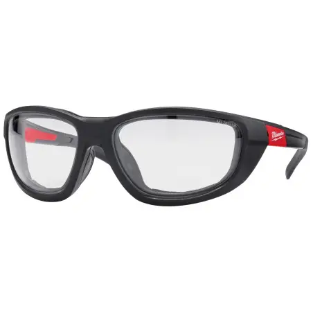 LUNETTES DE SÉCURITÉ CLAIRES HAUTE PERFORMANCE AVEC JOINT AMOVIBLE -1PC