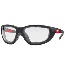 LUNETTES DE SÉCURITÉ CLAIRES HAUTE PERFORMANCE AVEC JOINT AMOVIBLE -1PC