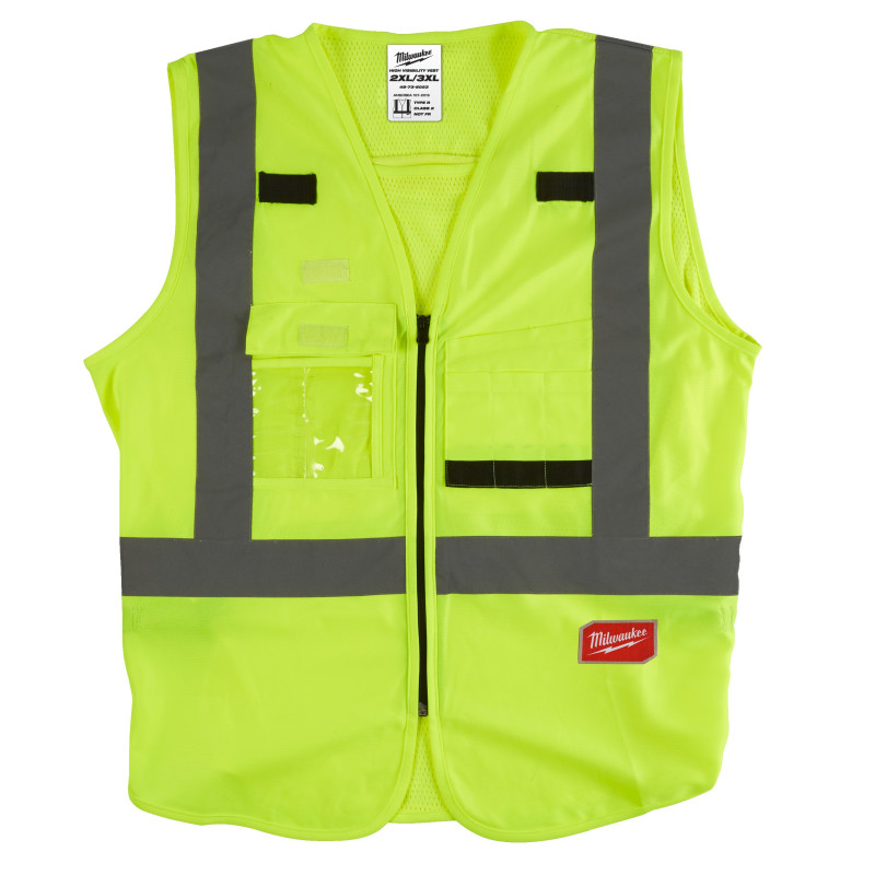 GILET HAUTE VISIBILTÉ JAUNE - XXL - 1 PC