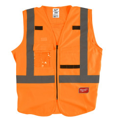 GILET HAUTE VISIBILTÉ ORANGE - S/M - 1 PC