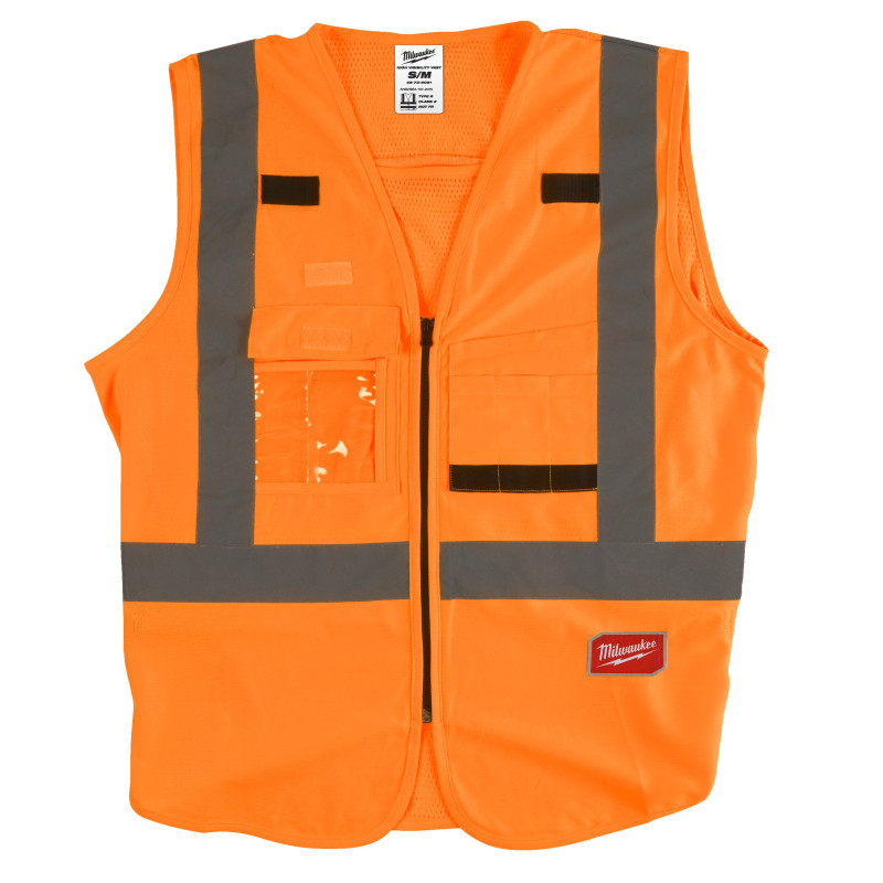 GILET HAUTE VISIBILTÉ ORANGE - S/M - 1 PC GILET HAUTE VISIBILTÉ ORANGE - S/M - 1 PC