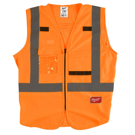 GILET HAUTE VISIBILTÉ ORANGE - XXL - 1 PC