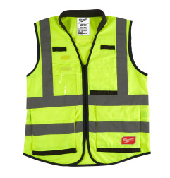 GILET PREMIUM HAUTE VISIBILTÉ JAUNE - S/M - 1 PC