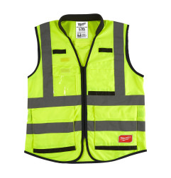 GILET PREMIUM HAUTE VISIBILTÉ JAUNE - L/XL - 1 PC