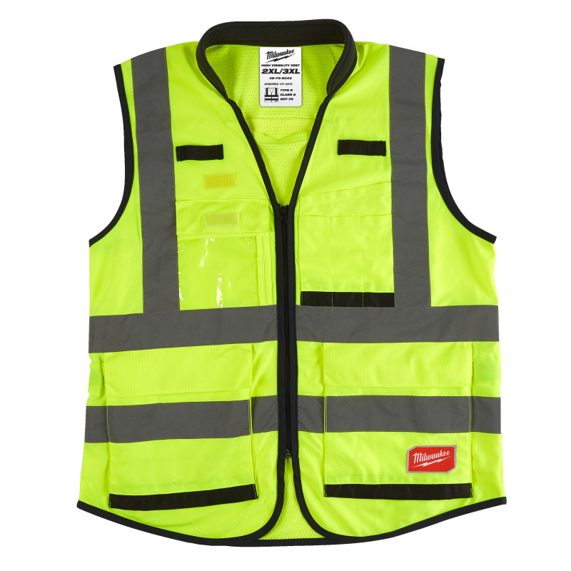 GILET PREMIUM HAUTE VISIBILTÉ JAUNE - XXL - 1 PC