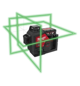 M12 3PLKIT-401P - Laser 3 lignes, vert, haute visibilité, 12V, 4Ah