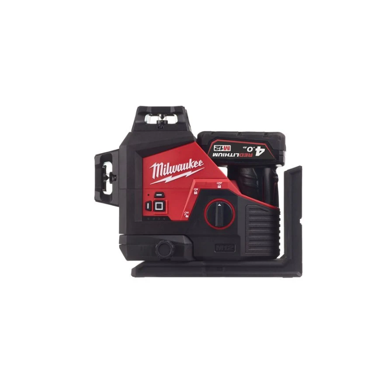 M12 3PLKIT-401P - Kit laser vert 3 lignes 360°, 12V, 4Ah