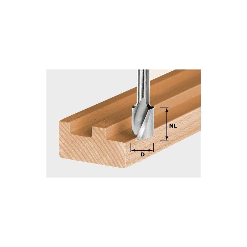 Fraises à rainurer hélicoïdale HS Spi S8 D12/20 Festool