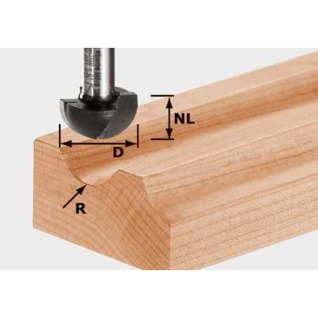 Festool Fraise à gorge creuse HW S8 R6,35