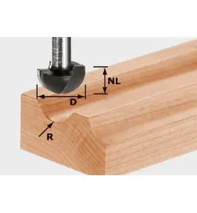 Festool Fraise à gorge creuse HW S8 R6,35