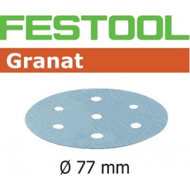 Festool Abrasif STF D77/6 P80 GR/50 Granat