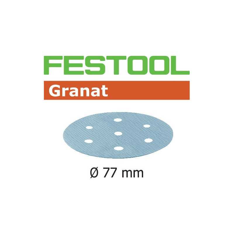 Festool Abrasif STF D77/6 P80 GR/50 Granat