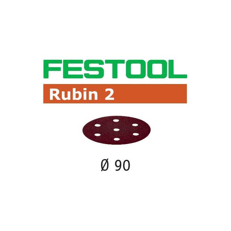 Abrasif STF D90/6 P180 RU2/50 Rubin 2 Festool