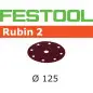 Abrasif STF D125/8 P80 RU2/50 Rubin 2 Festool