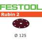 Abrasif STF D125/8 P150 RU2/50 Rubin 2 Festool