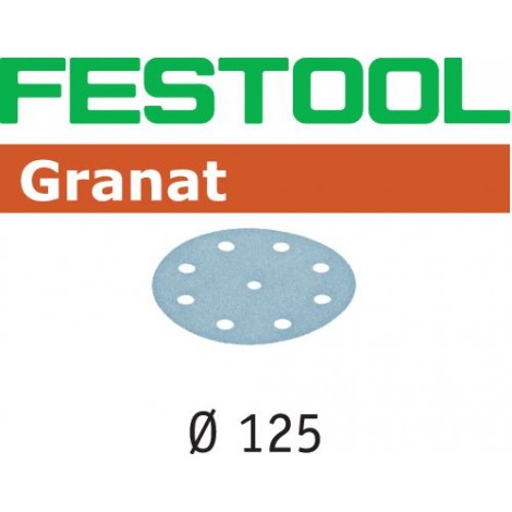 Festool Abrasif STF D125/8 P40 GR/10 Granat