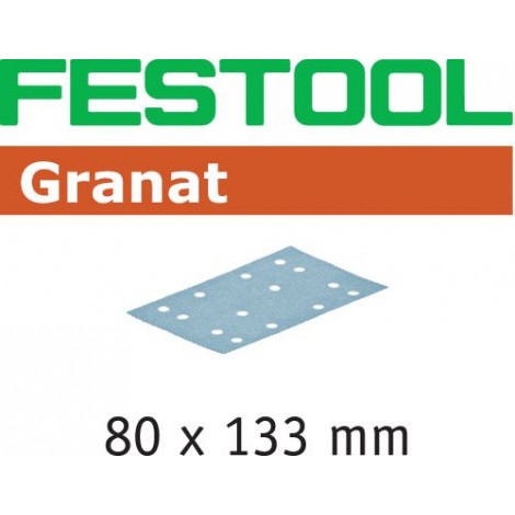 Festool Abrasifs STF 80x133 P80 GR/50 Granat