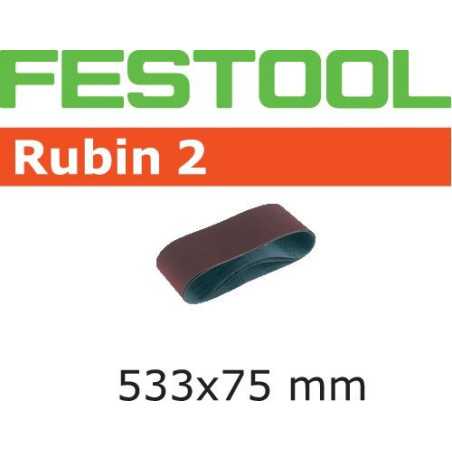Bande abrasive L533X 75-P40 RU2/10 Rubin 2 Festool