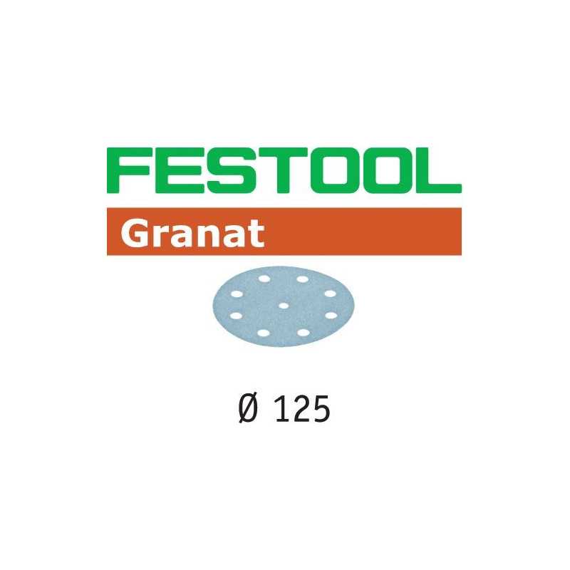 Abrasif STF D125/8 P80 GR/50 Granat Festool