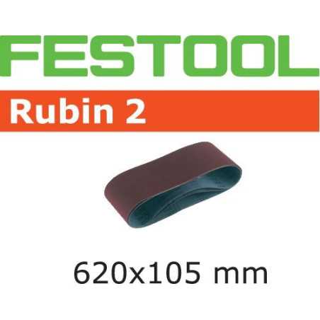 Bande abrasive L620X105-P80 RU2/10 Rubin 2 Festool