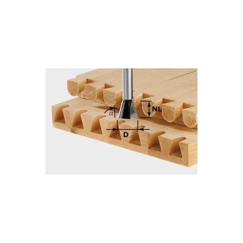 Fraise à queue d'aronde HS S8 D20/17/15° Festool