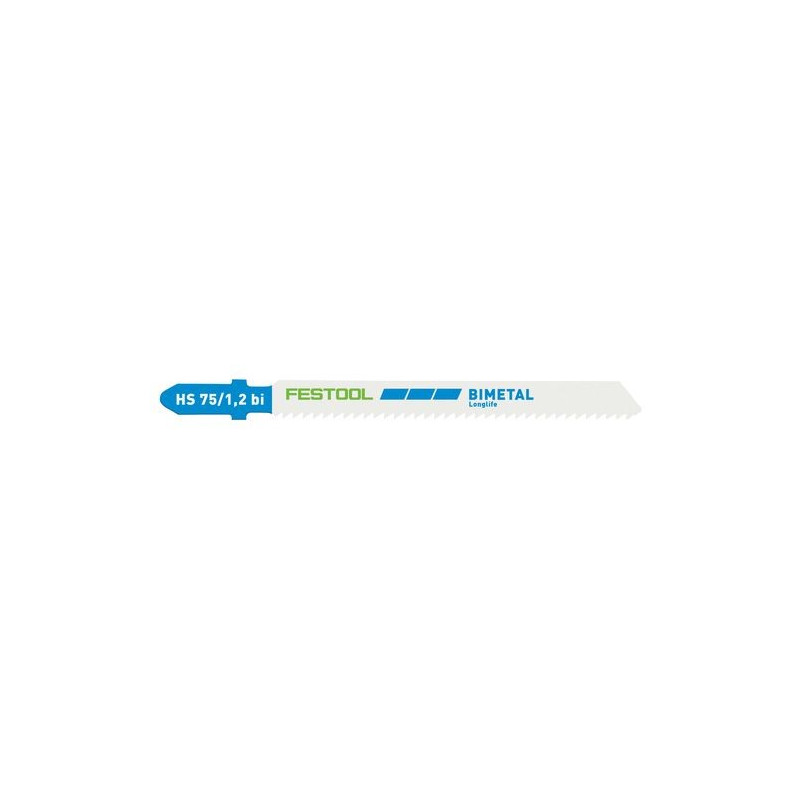 Lame de scie sauteuse HS 75/1,2 BI/5 METAL STEEL/STAINLESS STEEL Festool