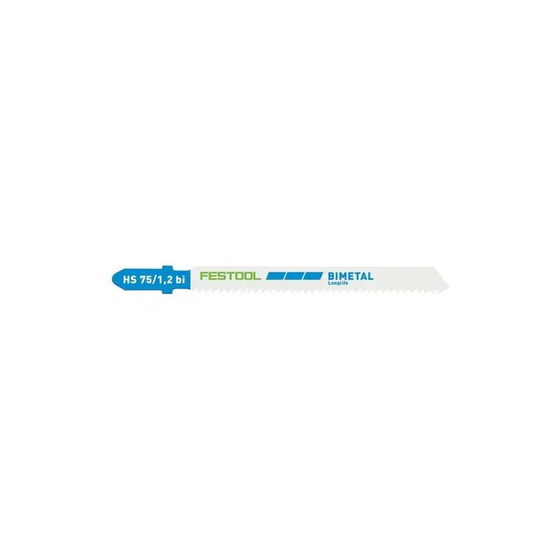 Lame de scie sauteuse HS 75/1,2 BI/5 METAL STEEL/STAINLESS STEEL Festool