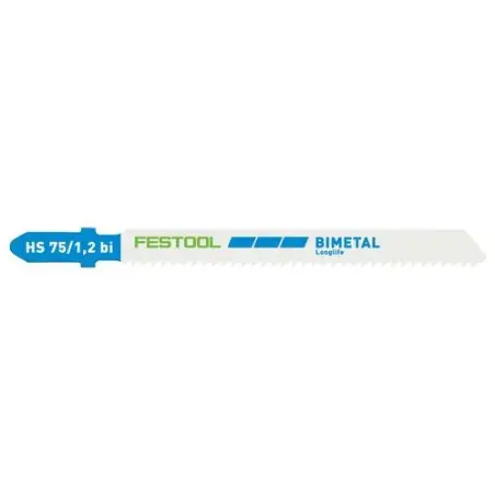 Lame de scie sauteuse HS 75/1,2 BI/5 METAL STEEL/STAINLESS STEEL Festool