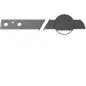 Lame droite - HSS - L400mm - dents 3.2mm Référence 63503068004 Fein