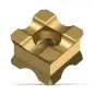 Plaquette réversible KX pour rayon de 4 mm sur aciers et aciers inoxydables (8 arêtes). Référence 64302015010 Fein