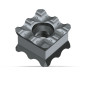 Plaquette réversible KX pour rayon de 2 mm sur aluminium, métaux non ferreux et tendres (2x8 arêtes). Référence 64302018010 Fein