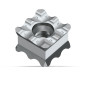 Plaquette réversible KX pour rayon de 2 mm sur aciers spéciaux, fortement alliés (2x8 arêtes). Référence 64302013010 Fein