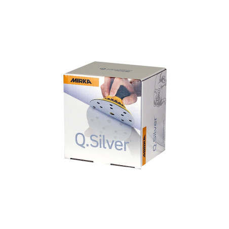 Q.SILVER 77mm Grip 6T P120, 100/unité Mirka