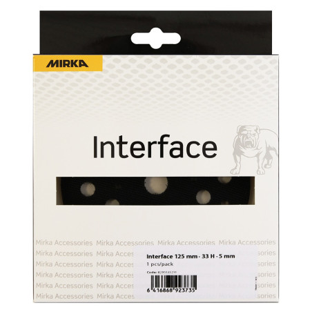 Interface 125mm 33 trous 10mm, 1/unité Mirka