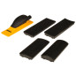 Kit cale aspirante 4 en 1 70x198mm grip 40T jaune Mirka Kit cale aspirante 4 en 1 70x198mm grip 40T jaune Mirka