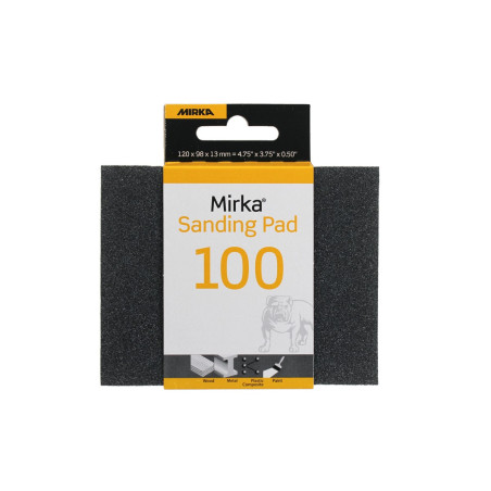 Eponge Abrasive 120x98x13mm F/F 100/100, 1/unité Mirka