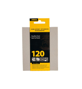 Eponge abrasive mousse 115x140mm F 120, 1/unité  Mirka