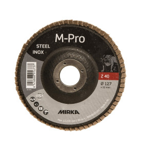 Disque à lamelles M-PRO 127x22mm Inox Zirconium 40 Mirka