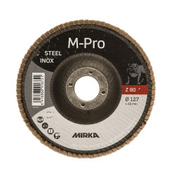 Disque à lamelles M-PRO 127x22mm Inox Zirconium 80 Mirka