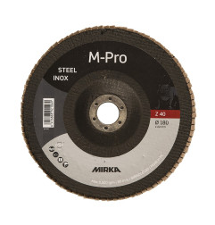 Disque à lamelles M-PRO 180x22mm Inox Zirconium 40 Mirka