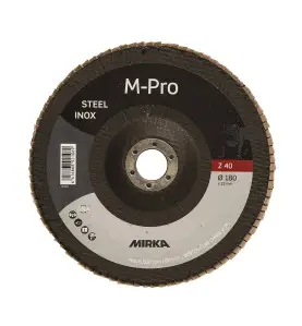 Disque à lamelles M-PRO 180x22mm Inox Zirconium 40 Mirka