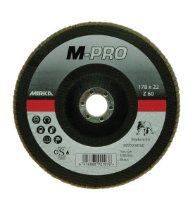 Disque à lamelles M-PRO 180x22mm Inox Zirconium 60 Mirka