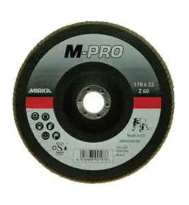 Disque à lamelles M-PRO 180x22mm Inox Zirconium 60 Mirka