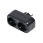 Fiche multiprise Mirka 2P 230V EU, noire Mirka Fiche multiprise Mirka 2P 230V EU, noire Mirka