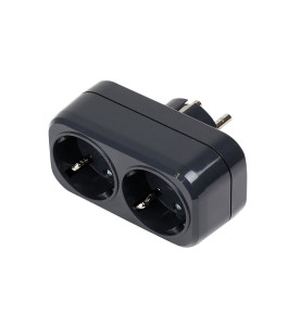 Fiche multiprise Mirka 2P 230V EU, noire  Mirka