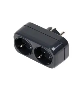 Fiche multiprise Mirka 2P 230V EU, noire Mirka